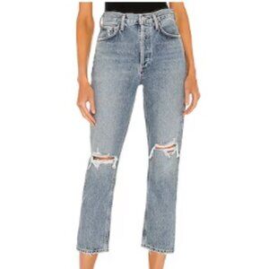 Agolde Riley High Rise Straight Crop